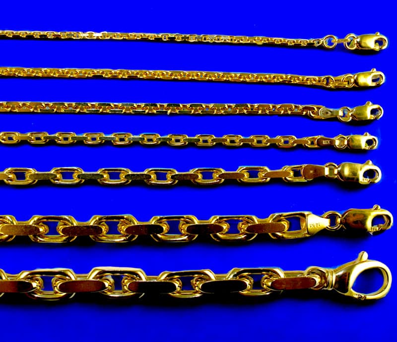 14K Yellow Gold SOLID Rolo Cable Link Chain Necklace Real 1.5mm-7.5mm 16"-30"