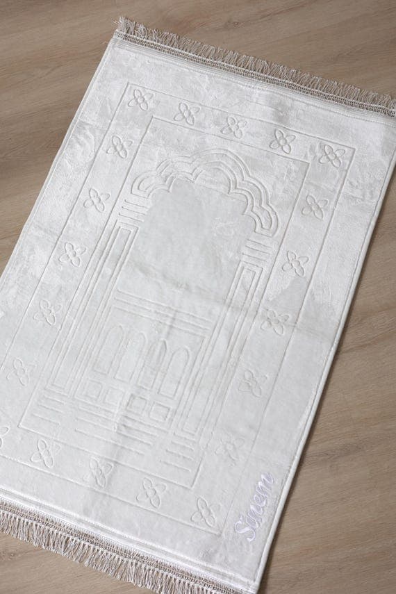 Eid Mubarak Geschenk : Gebetsteppich Personalisiert Set Geschenk Seccade mit Namen