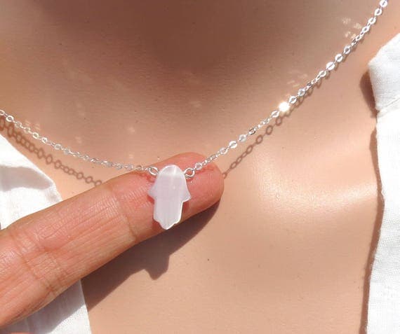 Mother of Pearl Shell Hamsa Bead, Hamsa Hand, Evil Eye, Shell Hamsa, Hamsa Charm Bead, Evil Eye Necklace, Luck Charm, Hamsa Symbol, Gift.