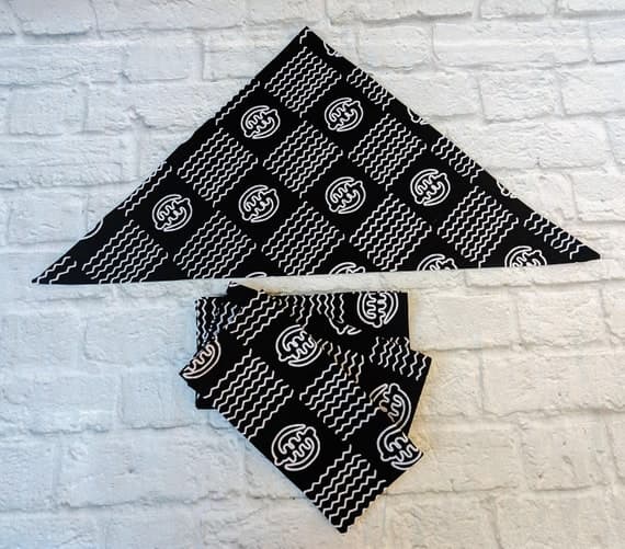 African Gye Nyame Mudcloth Dinner Napkins: Black & White Cotton, Set of 4