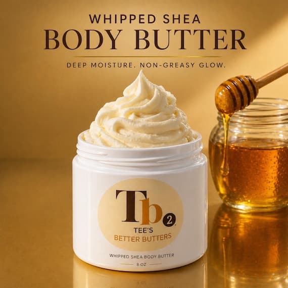 Body Butter Whipped 6 sizes | Shea Cocoa Mango Butter | Black Owned | Natural Skin Care