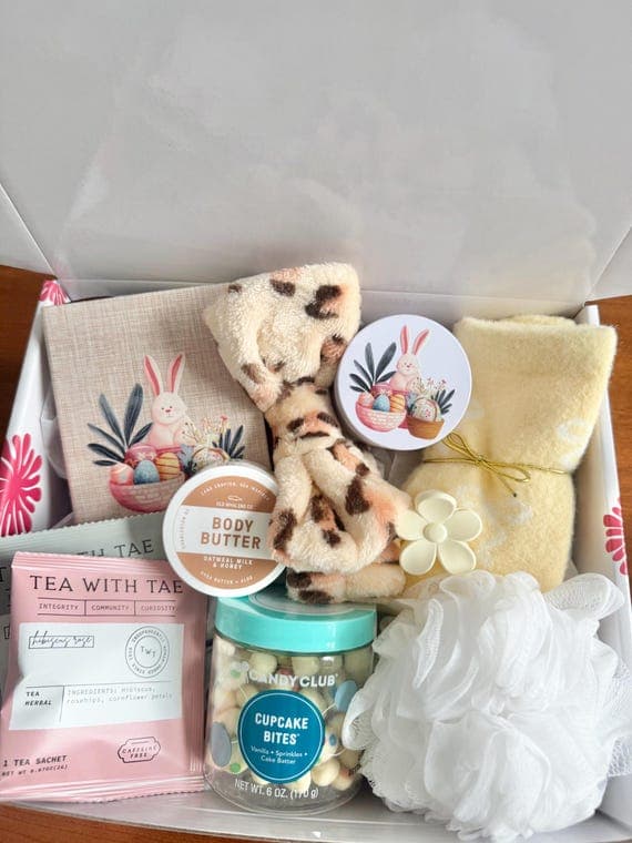 Easter Gift Box For College Girl, Young Woman Pamper Box, Teenage Girl Gift, Pamper Box, Easter Bucket, Easter Gift Teen Girl, Easter Basket