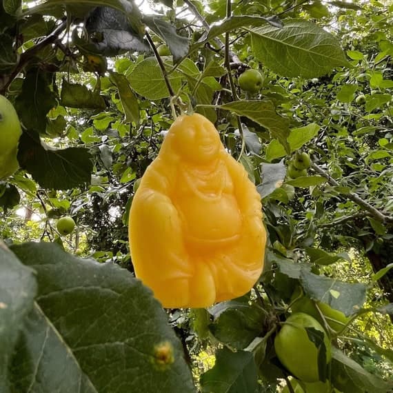 Pure Beeswax Buddha Decoration | All Natural Beeswax Wall Decor | Beeswax Wall Hang | Buddhist wall Decoration |