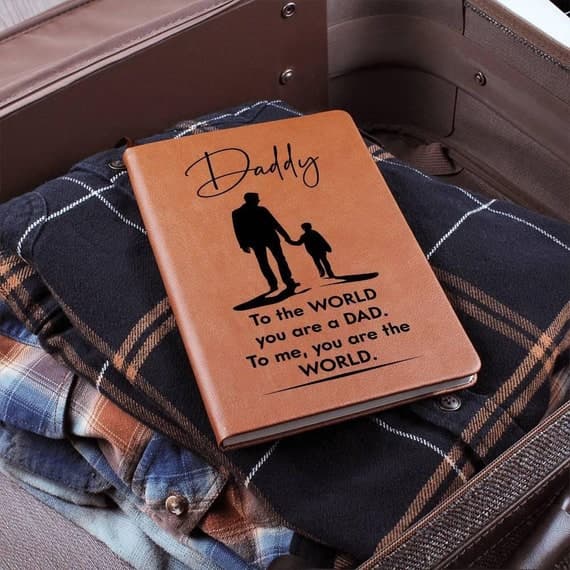 Personalized Leather Journal Gift for Daddy, Daddy Birthday Gifts, Meaningful Christmas Gifts for Dad, Father Legacy Journal, Daddy Notebook
