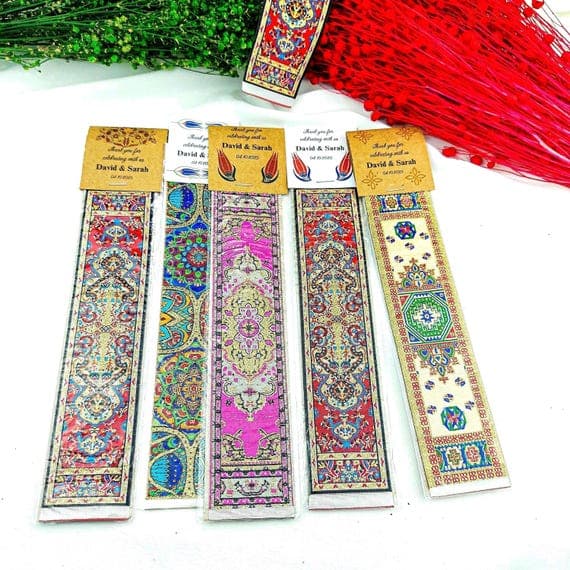 Personalized Turkish Kilim Bookmark: Book Lover Gift, Handmade Woven Rug Bookmark