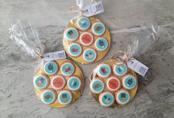 Nowruz cookies, Nowruz biscuits, Persian cookie, Norooz cookie, farsi cookie, Nowruz gift, Haft-Sin cookie, Persian New Year Haft-Seen Treat
