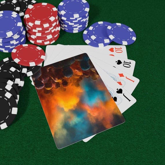 Holi Color Storm Playing Cards, Game Night Essential, Christmas Gift Idea, Poker Night Card Deck, Unique Card Deck, Fun Deck of Cards