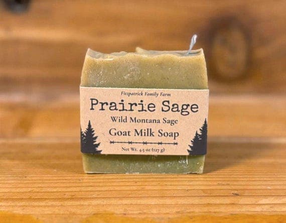 Prairie Sage Soap | Pure Essential Oils | Grass-Fed Goat Milk Soap – Handmade Cold Process | Real Wild Montana